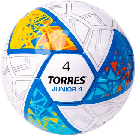 Мяч футб. TORRES Junior-4, F323804, р.4,глянц.ПУ, 4 сл, 32п, руч.сш, бел-жел-гол за 2&nbsp;070.60 ₽ купить в Архангельске