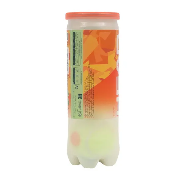 Мяч теннисный детский HEAD Stage 2 Orange, 578423,уп.3 шт, фетр,нат.резина,желто-оранжевый за 836.40 ₽ в Архангельске
