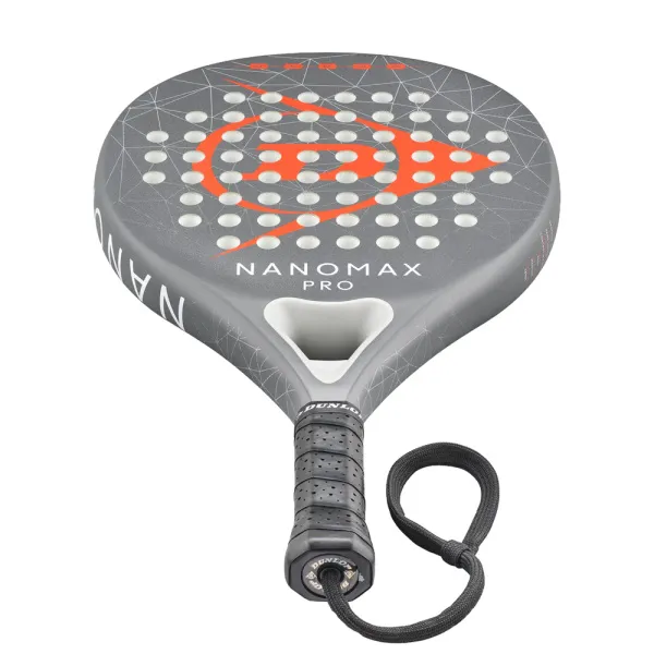 Ракетка для падела Dunlop Nanomax Pro, 10370739, для профессионалов, карбон,серо-оранжевый за 17&nbsp;248.20 ₽ в Архангельске