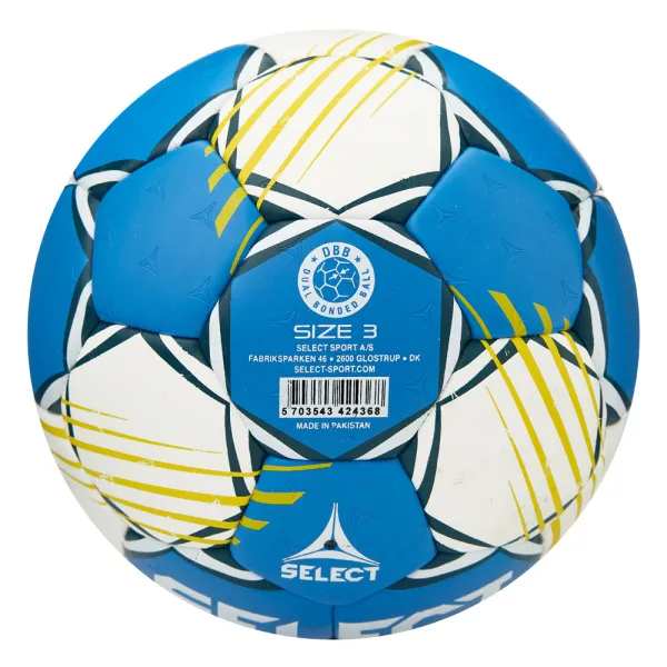 Мяч ганд. SELECT HB FORCE DB V25, 1622858205, Senior (р.3), EHF Appr,ПУ, гибр.сш., сине-белый за 8&nbsp;438.80 ₽ в Архангельске