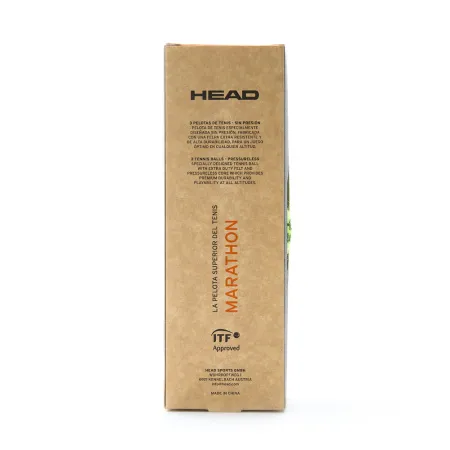 Мяч теннисный HEAD Marathon 3B, 578183, крафт. упак.3шт, без давления, фетр, нат.резина,желтый за 1&nbsp;055.70 ₽ купить в Архангельске