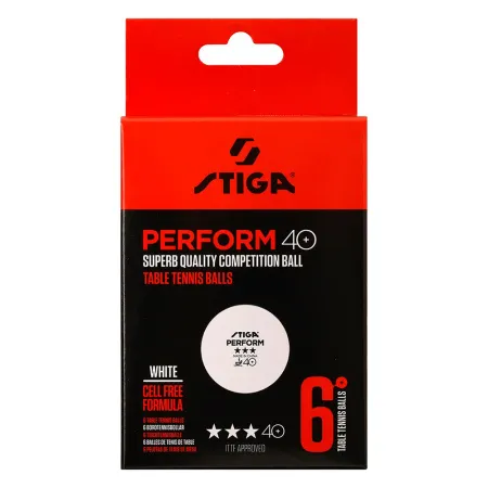 Мяч для наст. тенниса Stiga Perform 3***, 40+, 1113-2110-06, пластик, ITTF Appr., уп.6 шт, бел за 2&nbsp;121.60 ₽ купить в Архангельске