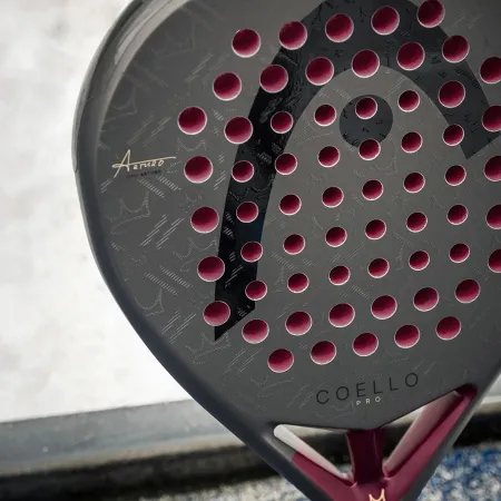 Ракетка для падела HEAD Coello Pro 2026, 225036, для профессионалов, карбон, коричнево-бордовый за 33&nbsp;619.20 ₽ купить в Архангельске