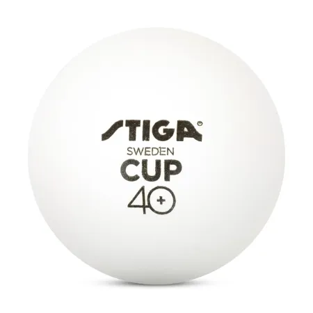 Мяч для наст. тенниса Stiga Cup ABS, 1110-2510-12, диам.40+мм, пластик, упак. 12 шт, белый за 1&nbsp;774.80 ₽ купить в Архангельске