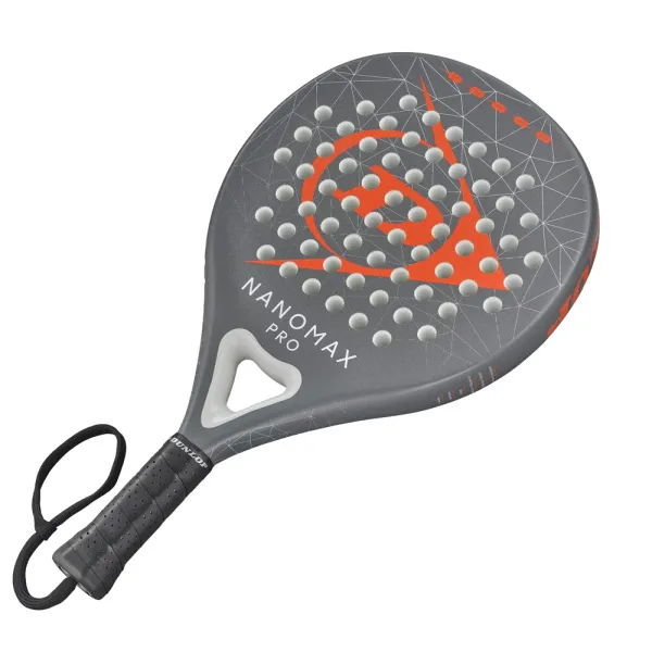Ракетка для падела Dunlop Nanomax Pro, 10370739, для профессионалов, карбон,серо-оранжевый за 17&nbsp;248.20 ₽ в Архангельске