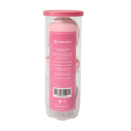 Мяч для падела NS Sakura, UAA2, уп.3 шт, сукно, нат.резина, розовый за 824.50 ₽ купить в Архангельске
