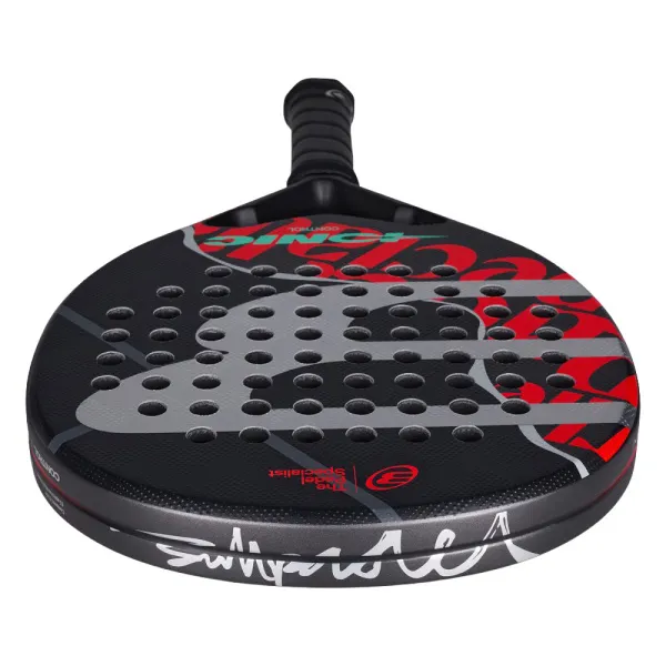 Ракетка для падела BULLPADEL Ionic Control 26, 494412, для продв. игроков, карбон, черно-красный за 33&nbsp;734.80 ₽ в Архангельске