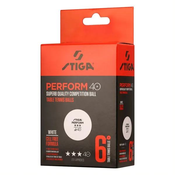 Мяч для наст. тенниса Stiga Perform 3***, 40+, 1113-2110-06, пластик, ITTF Appr., уп.6 шт, бел за 2&nbsp;121.60 ₽ в Архангельске