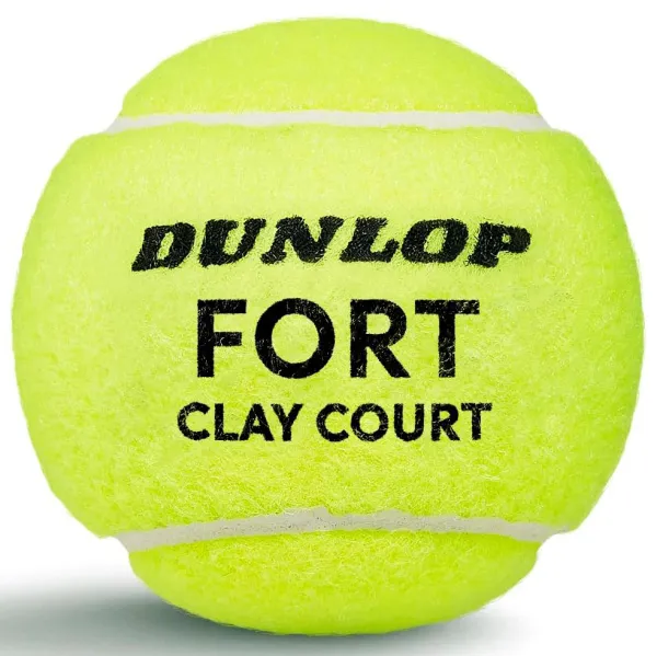 Мяч теннисный Dunlop Fort Clay Court 4B, 601613, уп.4 шт,одобр.ITF и FFT,сукно,нат.резина,желтый за 1&nbsp;812.20 ₽ в Архангельске