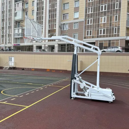 Баскетбольная стойка мобильная складная на пружинах вынос 2,25 м c противовесом ZAVODSPORTA за 530&nbsp;660 ₽ купить в Архангельске