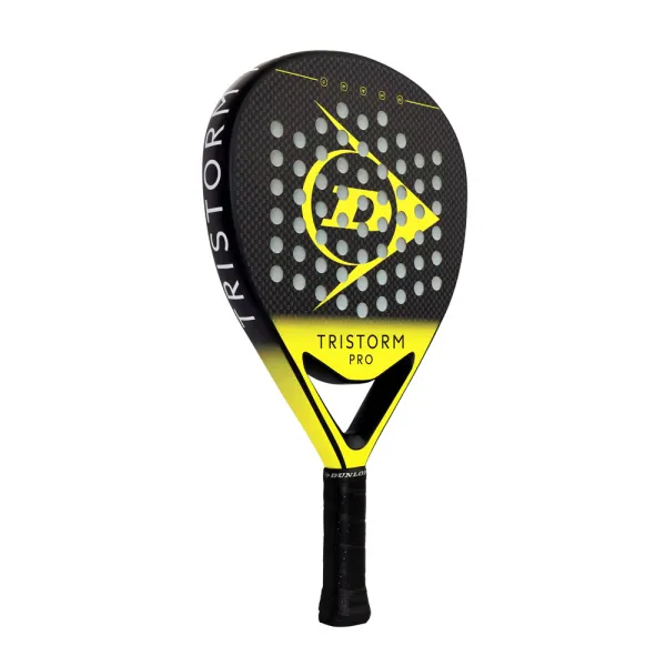 Ракетка для падела Dunlop Tristorm Pro, 10359946, для опытных игроков, графит, черно-желтый за 19&nbsp;643.50 ₽ в Архангельске