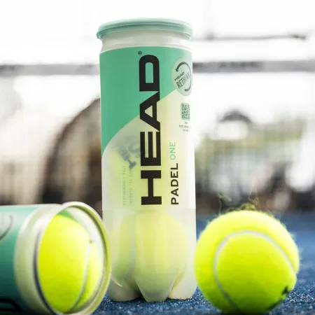 Мяч для падела HEAD Padel One S, 575383, уп.3 шт, FIP Approved, войлок,нат.резина,желтый за 933.30 ₽ купить в Архангельске