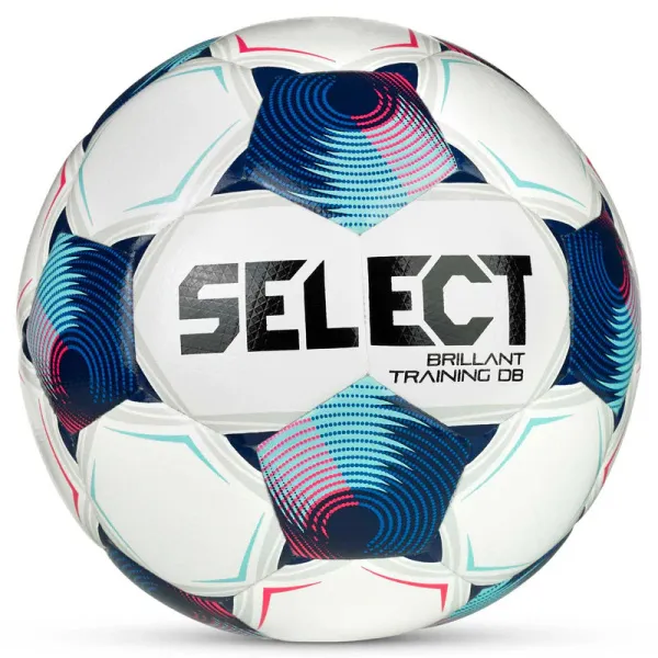 Мяч футб. SELECT Brillant Training DB V25, 0864171002, р.4, 32п, ТПУ, гибр.сш, бело-синий