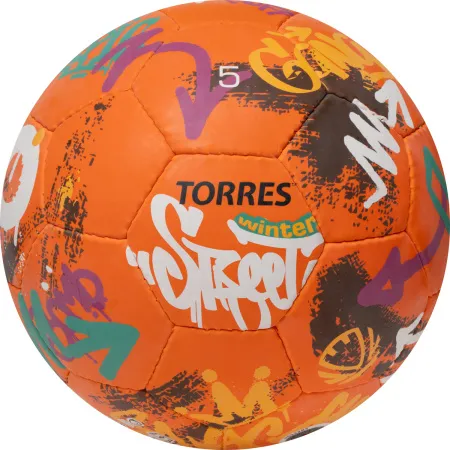 Мяч футб. TORRES Winter Street, F023285, р.5, 32 пан, рез, 4 подкл. слоя, руч. сшив,оранж-мультик. за 2&nbsp;713.20 ₽ купить в Архангельске