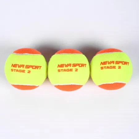 Мяч теннисный детский NS Orange, 5021005, уп.3 шт, резина, шерть, нейлон, желто-оранжевый за 613.70 ₽ купить в Архангельске