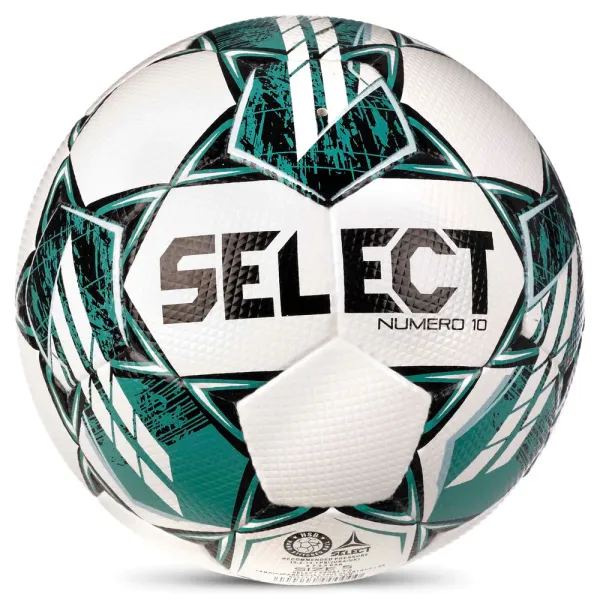 Мяч футб. SELECT NUMERO 10 V23, 0575060004, р.5, FIFA Basic, 32п, ПУ, руч. сш, бело-бирюзовый за 8&nbsp;051.20 ₽ в Архангельске