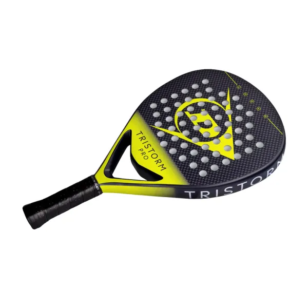 Ракетка для падела Dunlop Tristorm Pro, 10359946, для опытных игроков, графит, черно-желтый за 19&nbsp;643.50 ₽ в Архангельске