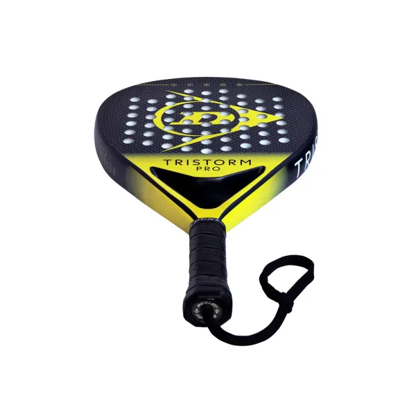 Ракетка для падела Dunlop Tristorm Pro, 10359946, для опытных игроков, графит, черно-желтый за 19&nbsp;643.50 ₽ в Архангельске