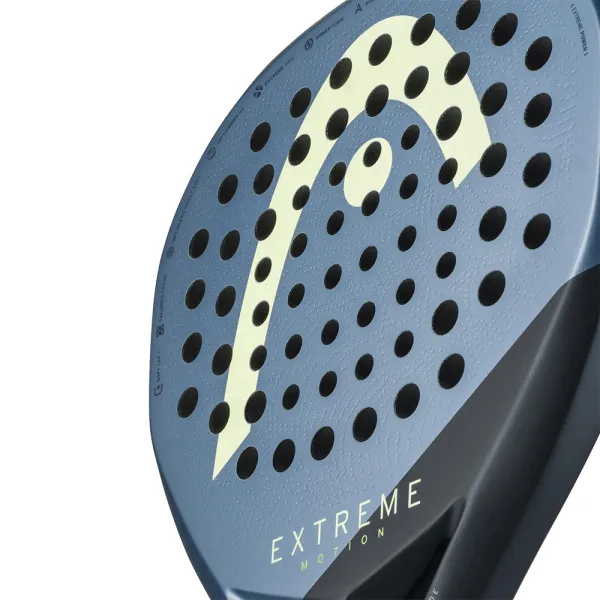 Ракетка для падела HEAD Extreme Motion, 223135, для профессионалов, углеродное волокно, темно-синий за 26&nbsp;894 ₽ в Архангельске