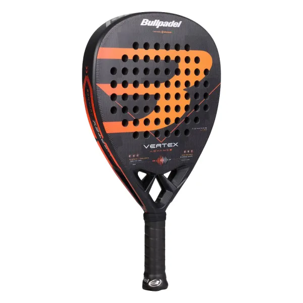 Ракетка для падела BULLPADEL Vertex Advance, 494414, для проф. и любителей, карбон, черно-оранжевый за 21&nbsp;559.40 ₽ в Архангельске